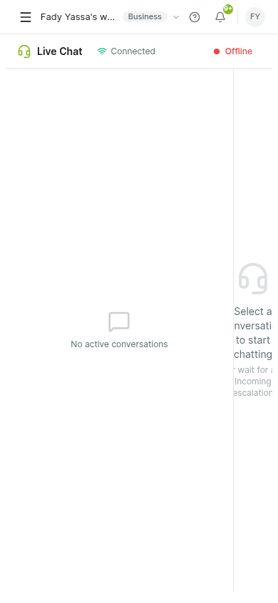 Smart Escalation & Live Chat