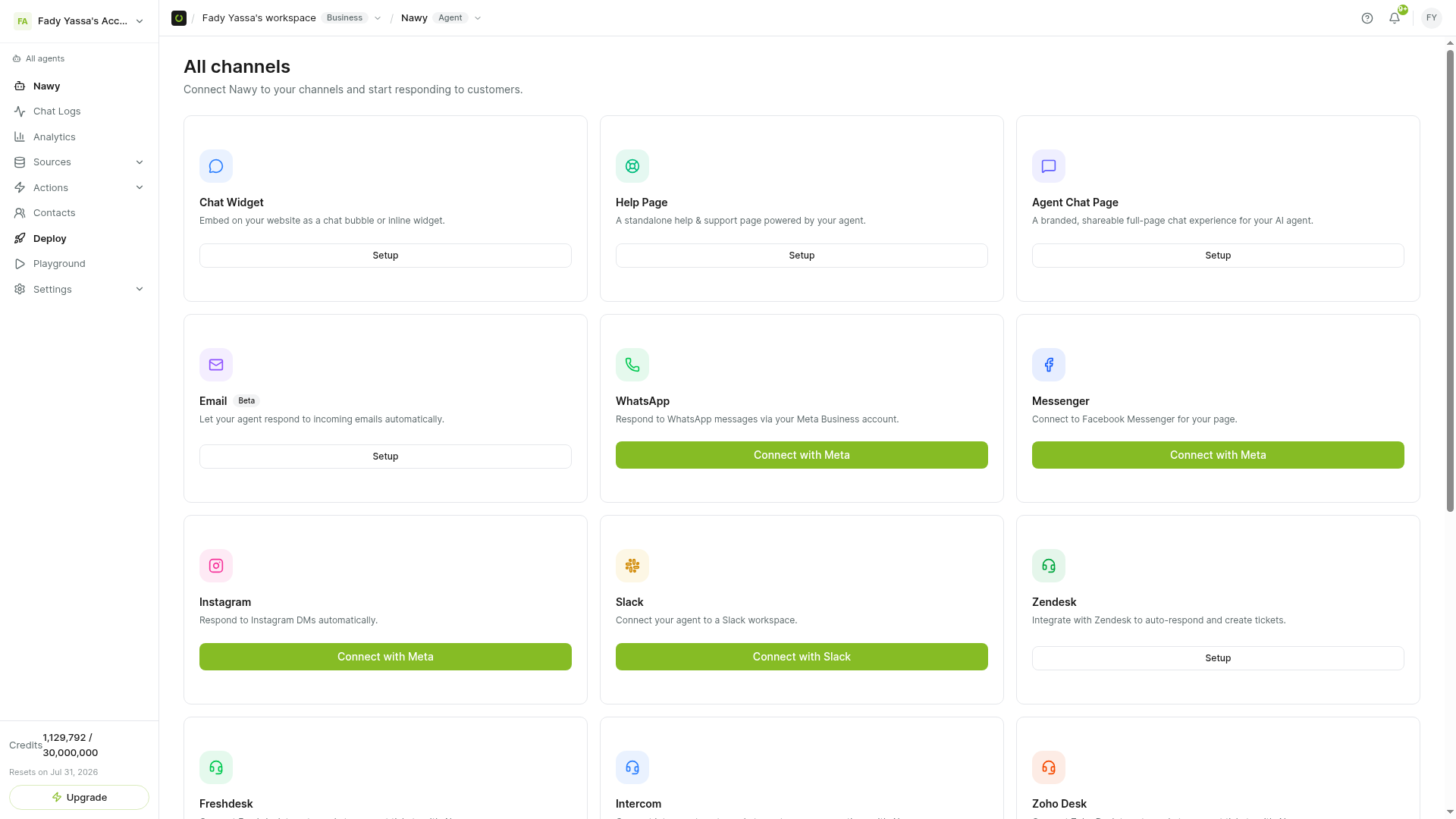 Multi-Channel Deployment
